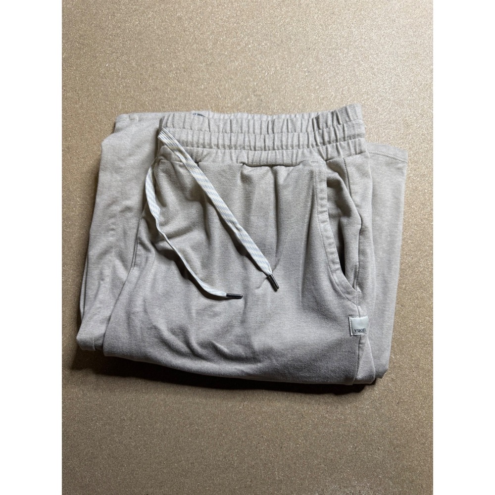 Vuori Wide Leg Pants in Light Gray